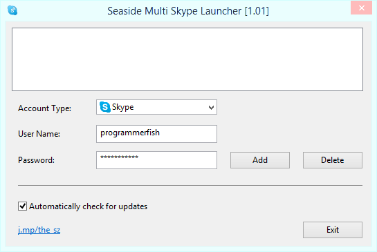 Seaside Multi Skype Launcher [1.01]