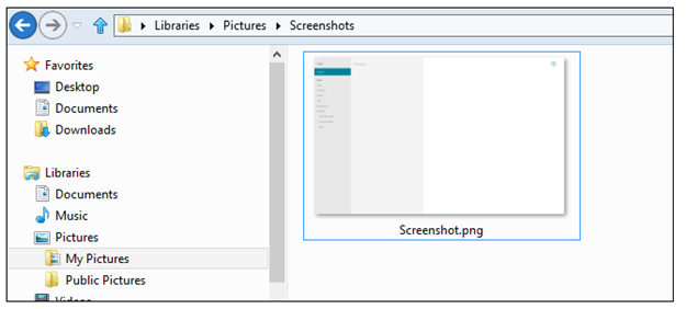 ScreenShots File  Windows 8