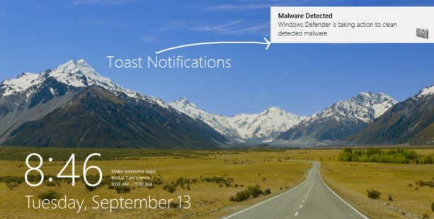 Toaster Notification Example