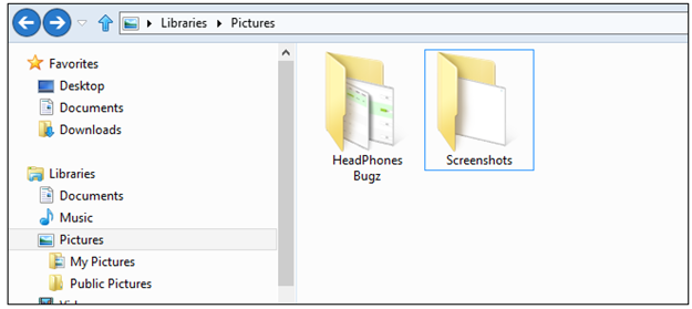 Windows 8 ScreenShot Folder